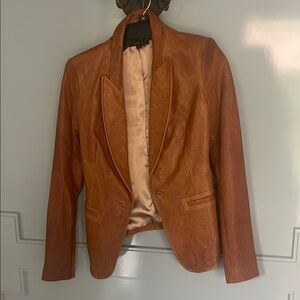 Rachel Zoe 100% Leather Blazer